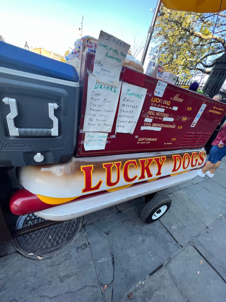 hot dog cart